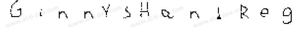 GinnysHand Regular字体转换